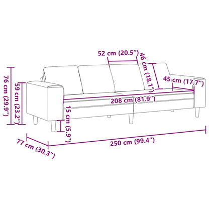 Set di divani Grigio scuro Pelle scamosciata sintetica - homemem39