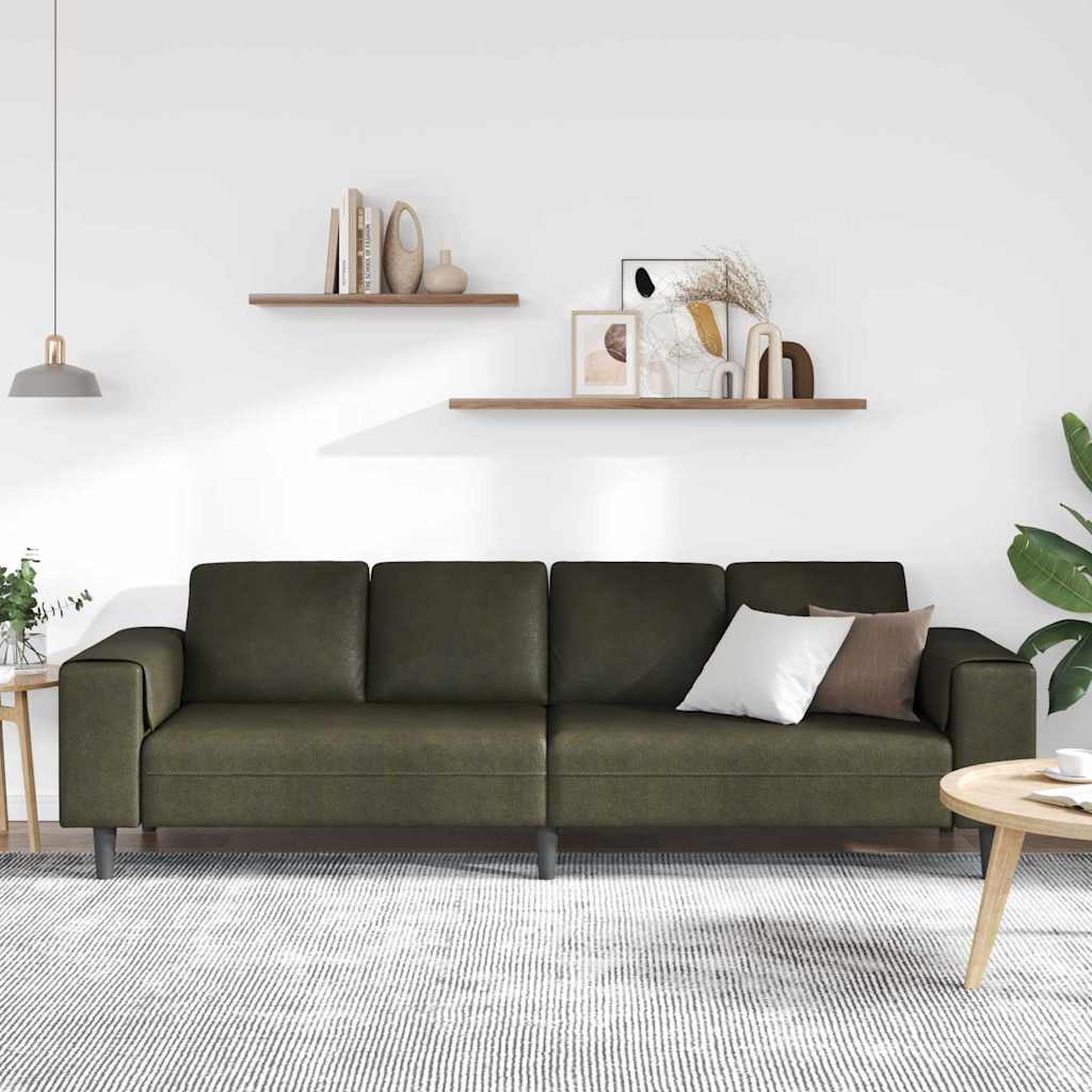 Divano per Soggiorno Verde militare 250 x 77 x 76 cm | homemem39