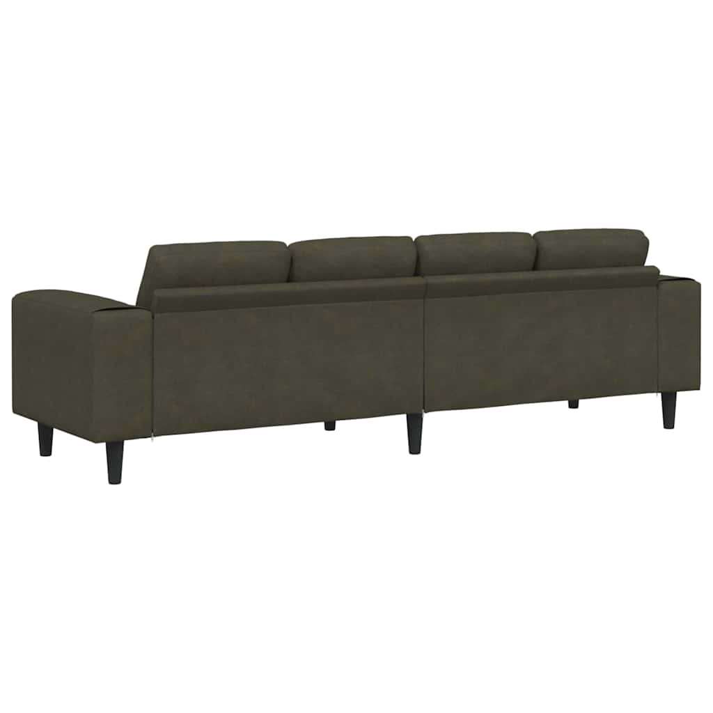 Divano per Soggiorno Verde militare 250 x 77 x 76 cm | homemem39