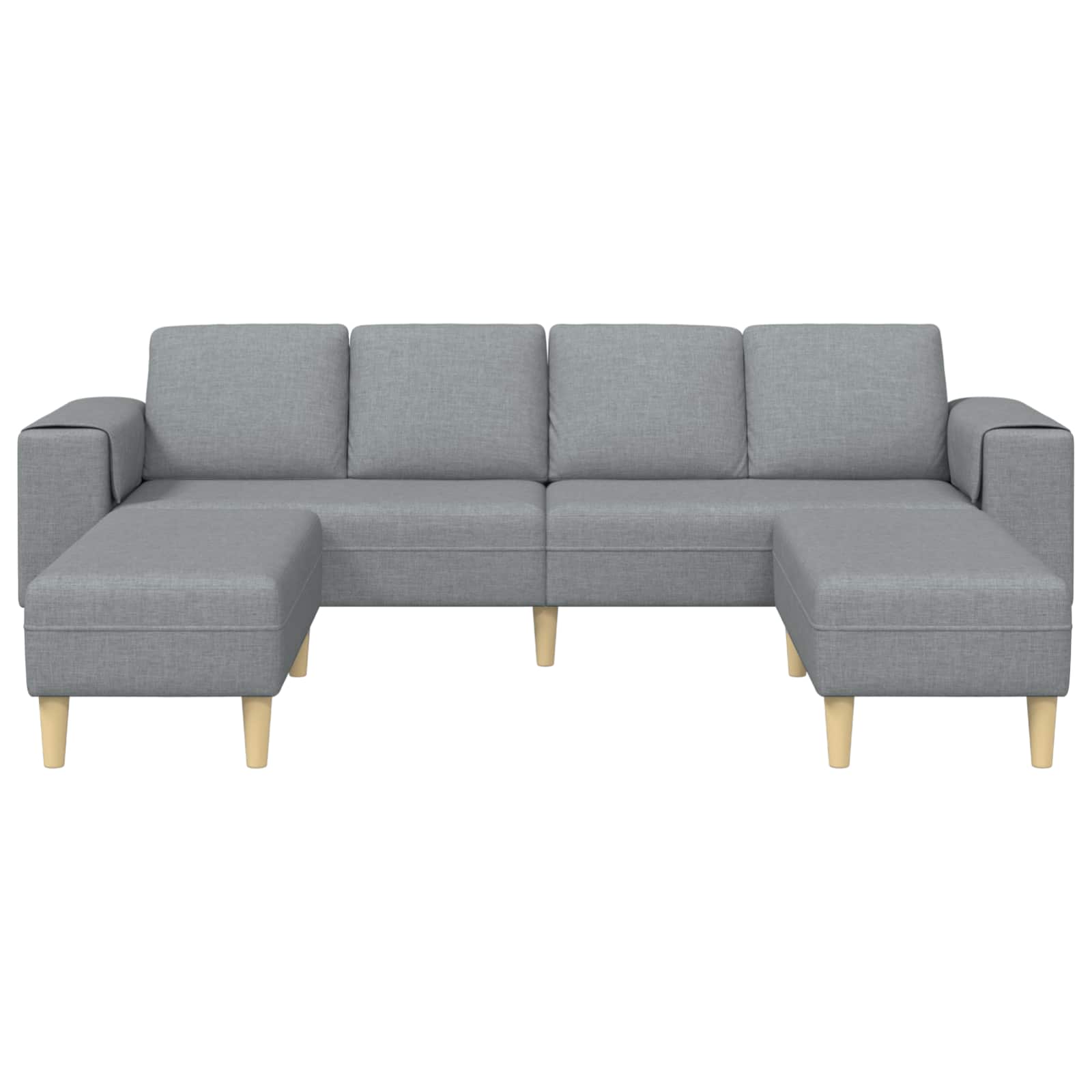 Divano per Soggiorno 3 pcs Grigio chiaro Poliestere | homemem39