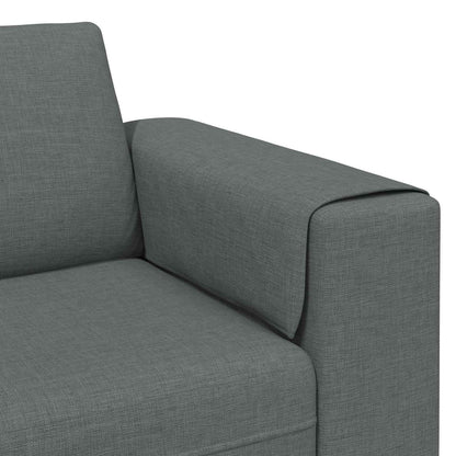 Divano per Soggiorno 3 pcs Grigio scuro Poliestere | homemem39