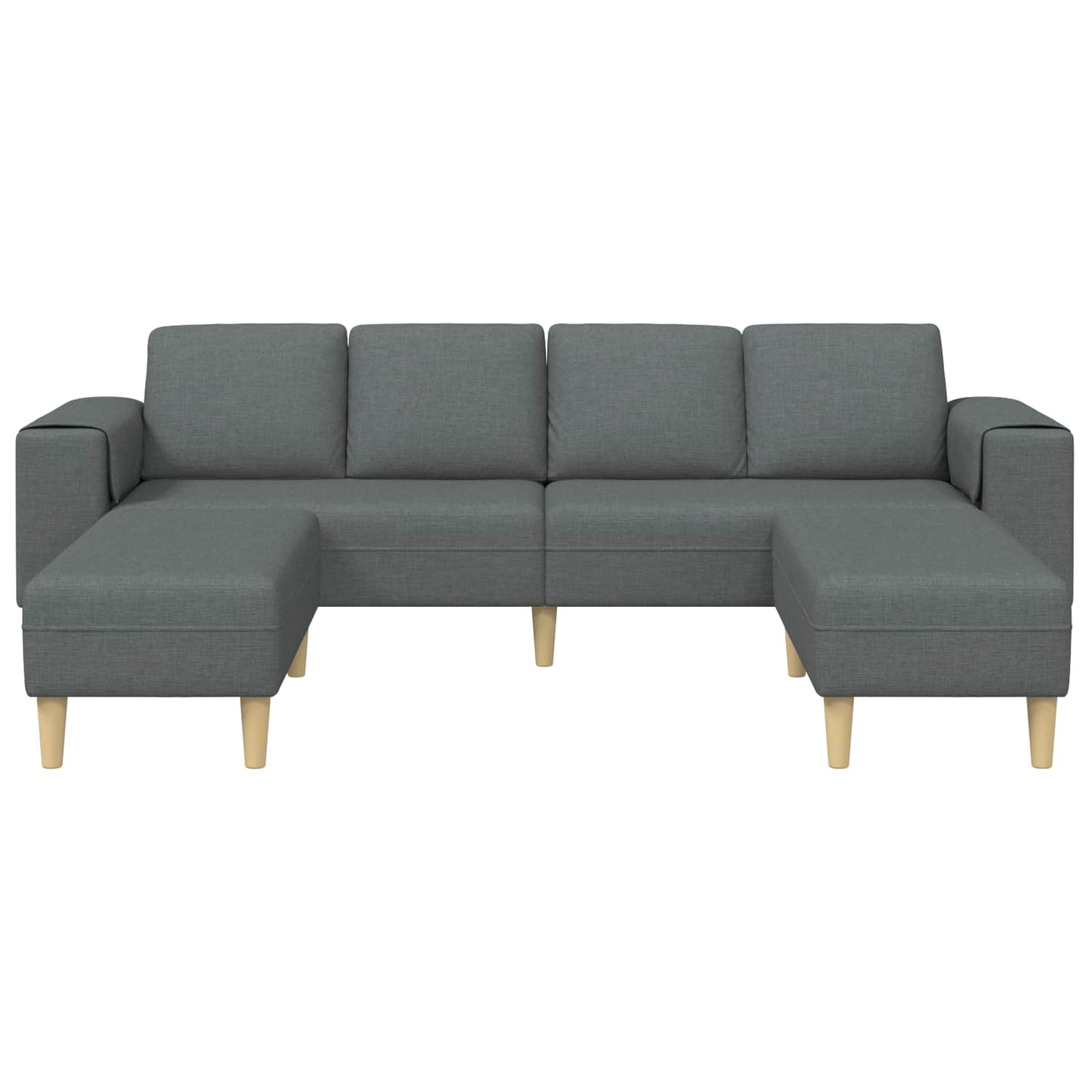 Divano per Soggiorno 3 pcs Grigio scuro Poliestere | homemem39