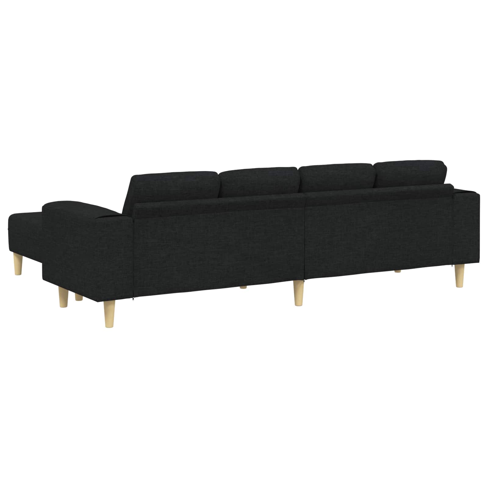 Divano per Soggiorno 3 pcs Nero Poliestere | homemem39