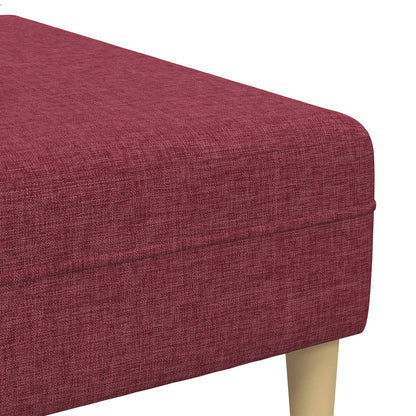 Divano per Soggiorno 3 pcs Rosso Vino 250 x 188 x 76 cm | homemem39