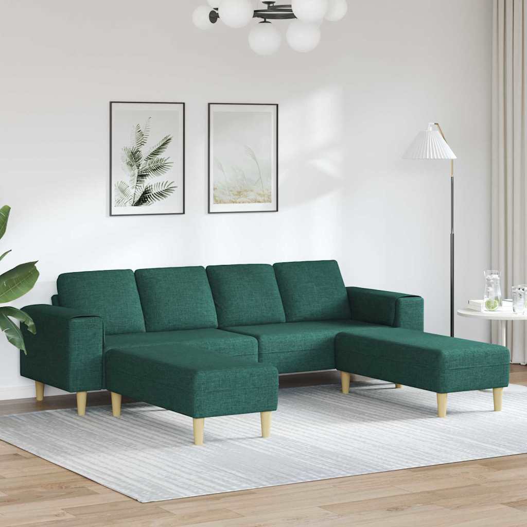 Set di divani Verde scuro Tessuto - homemem39