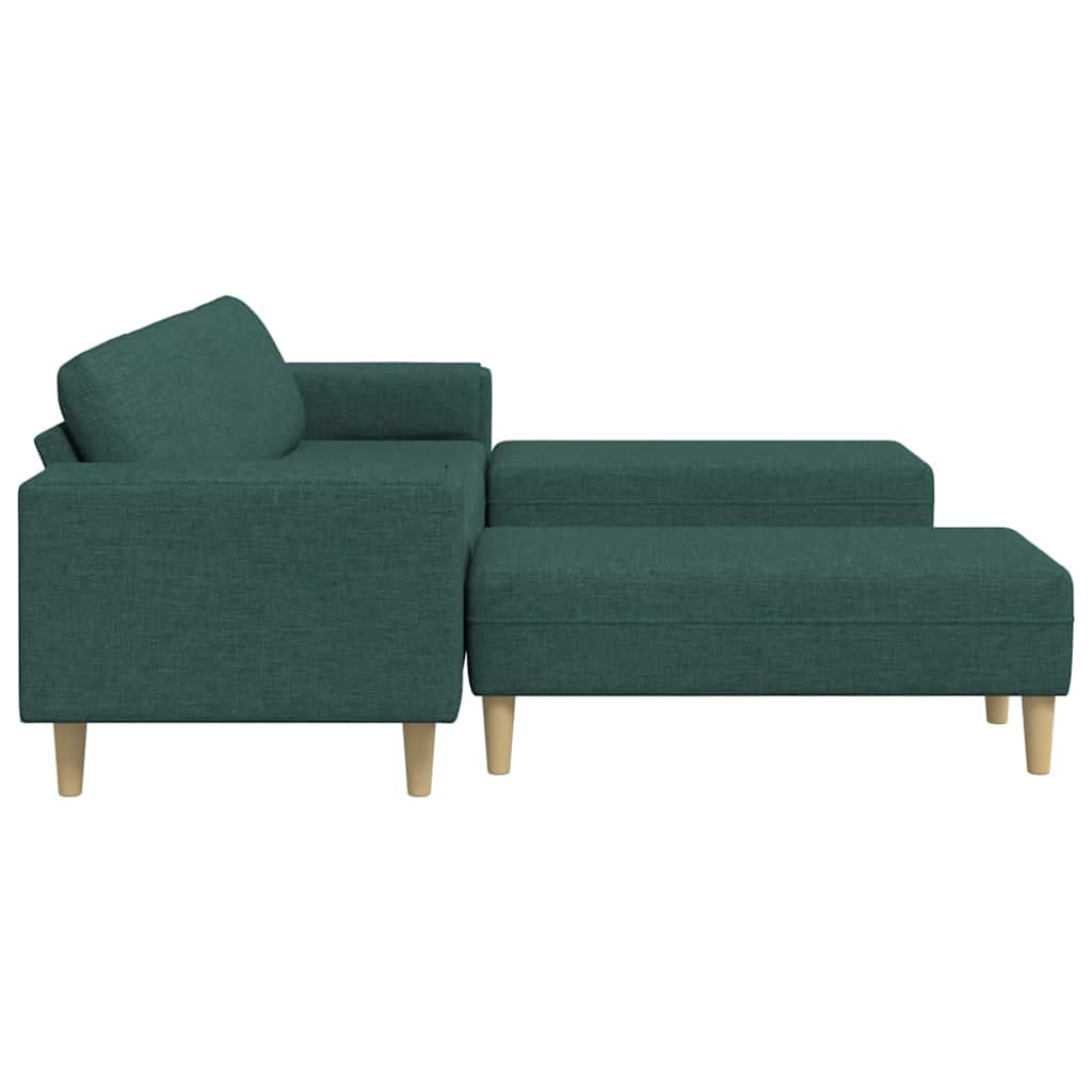 Set di divani Verde scuro Tessuto - homemem39