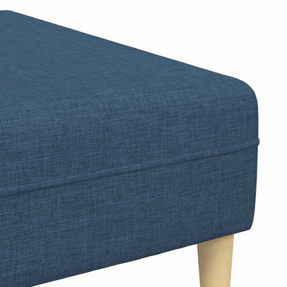 Divano per Soggiorno 3 pz Blu Poliestere