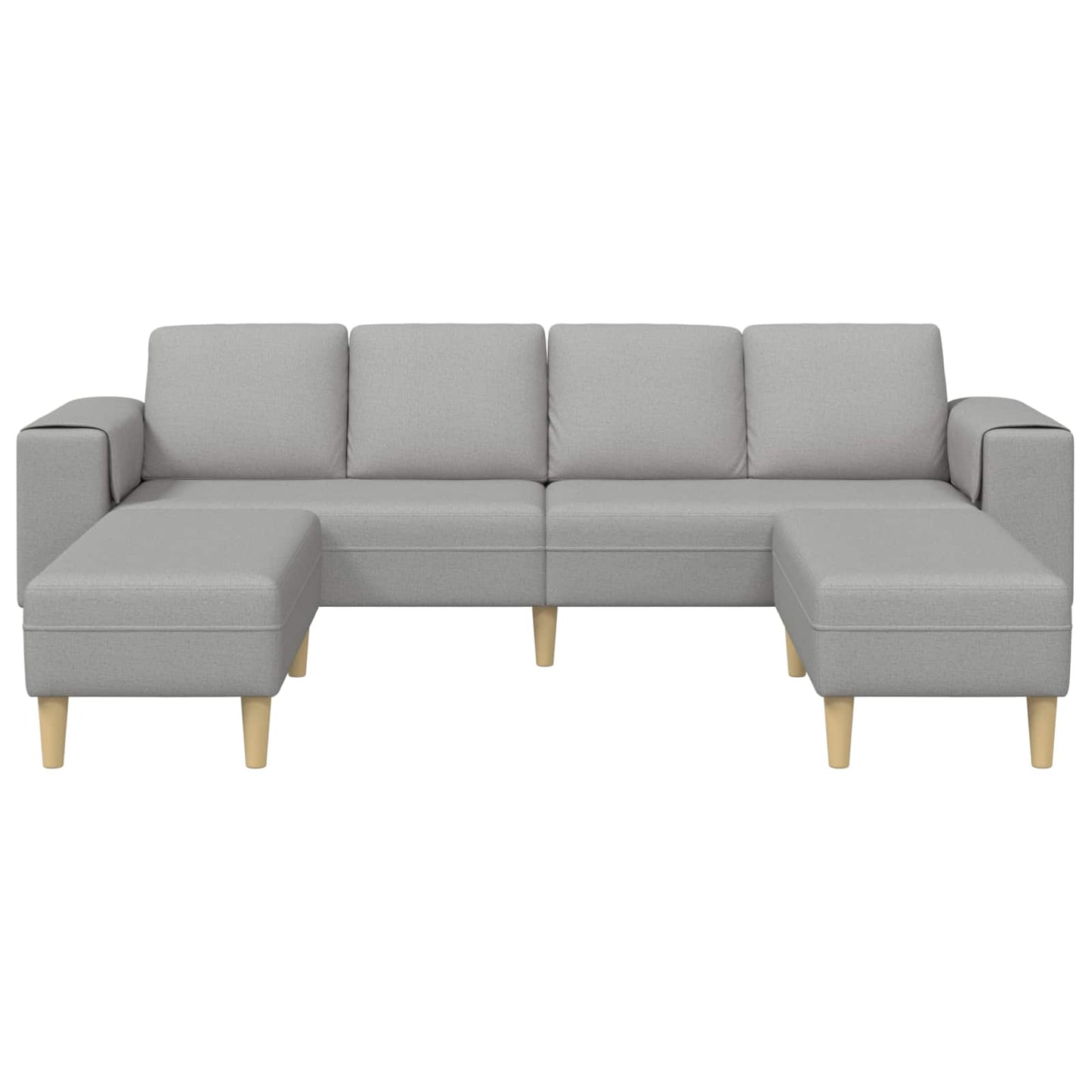 Divano per Soggiorno 3 pcs Grigio Nuvola 250 x 188 x 76 cm | homemem39