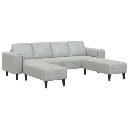 Set di divani Grigio chiaro Velluto - homemem39