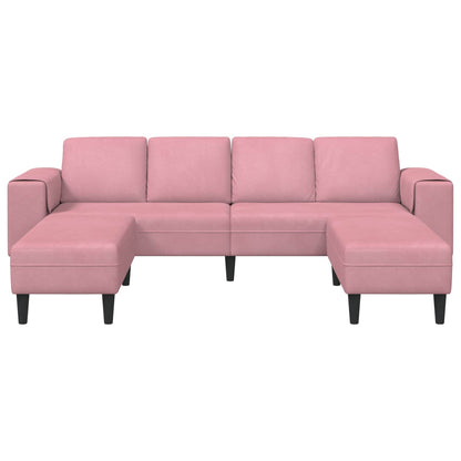 Divano per Soggiorno 3 pz Rosa