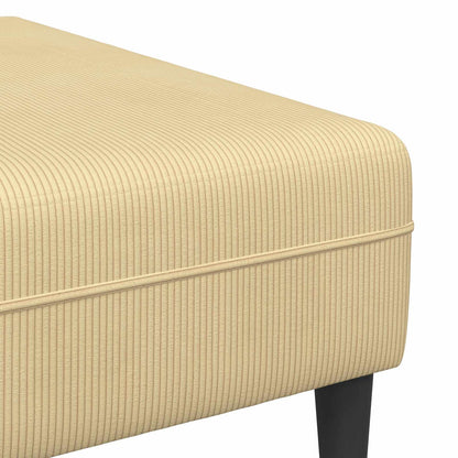 Divano Grigio Verde 250 x 188 x 76 cm Tessuto in Cords | homemem39