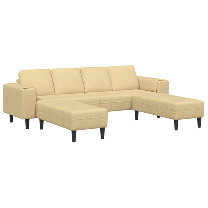 Divano Grigio Verde 250 x 188 x 76 cm Tessuto in Cords | homemem39