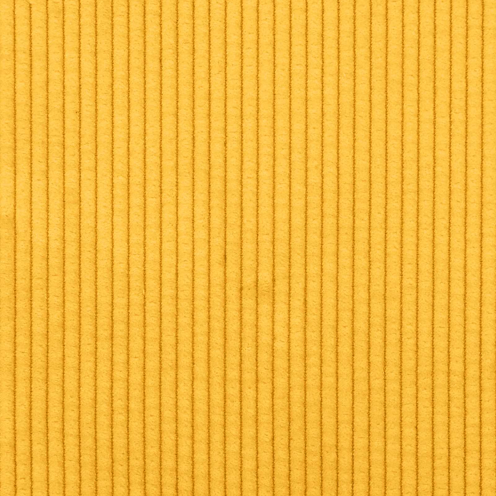 Divano Giallo Chiaro 250 x 188 x 76 cm Tessuto in Cords | homemem39