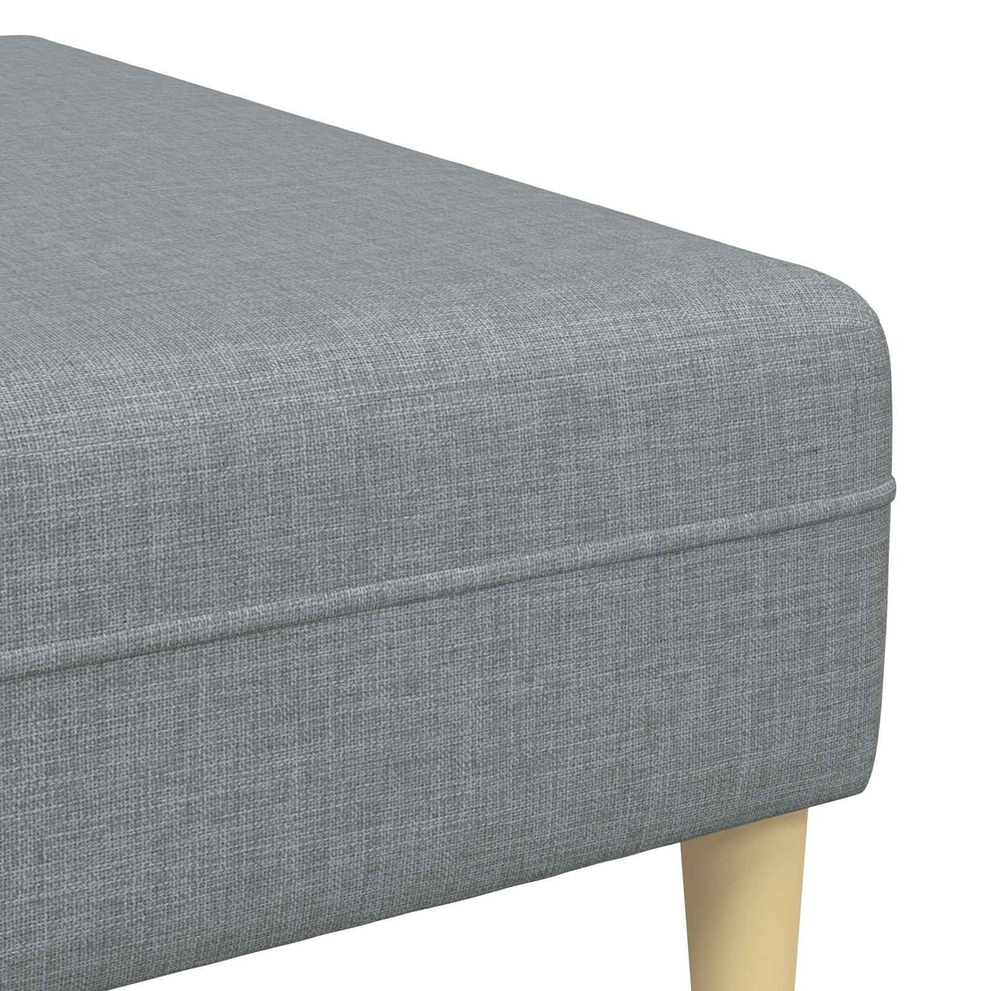 Divano con cuscino 3 pcs Grigio chiaro Tessuto | homemem39