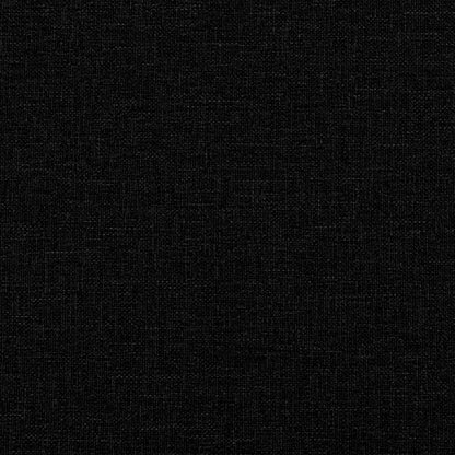 Divano in tessuto con cuscino 3 pcs Nero 208 cm Tessuto