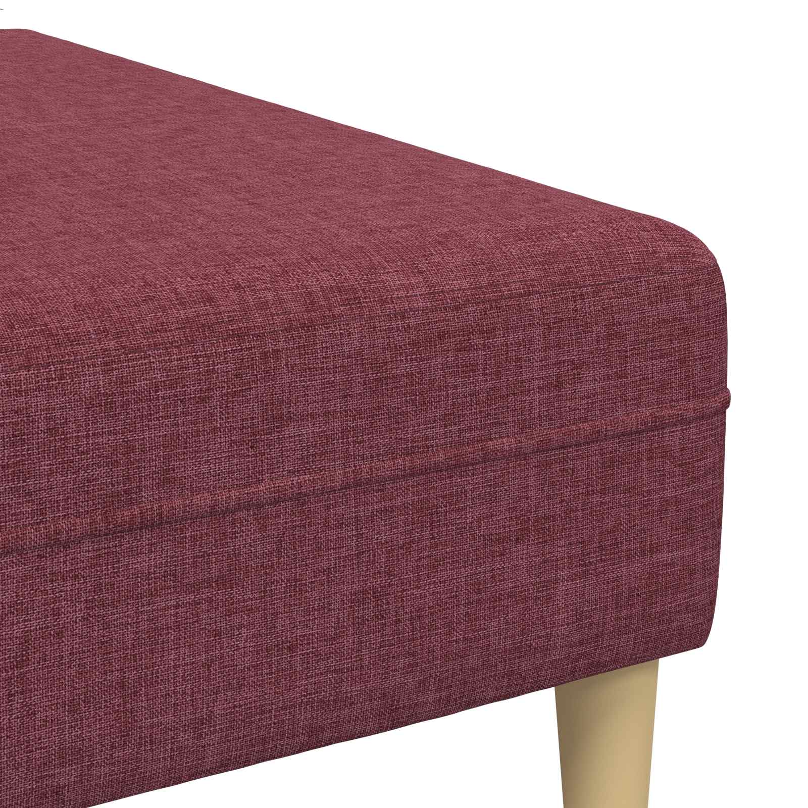 Divano con cuscino 3 pcs Rosso Vino Tessuto | homemem39