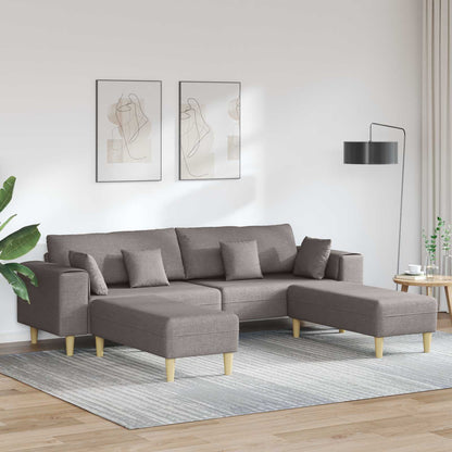 Divano con cuscino 3 pcs Talpa Tessuto | homemem39