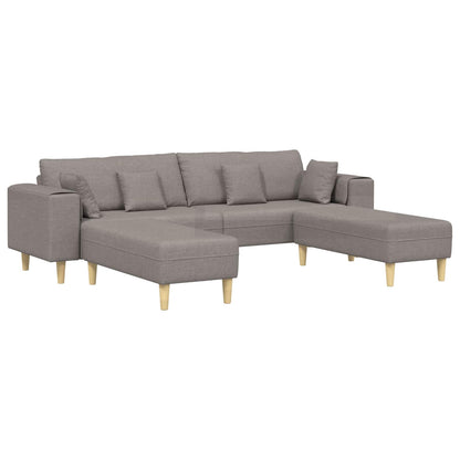 Divano con cuscino 3 pcs Talpa Tessuto | homemem39