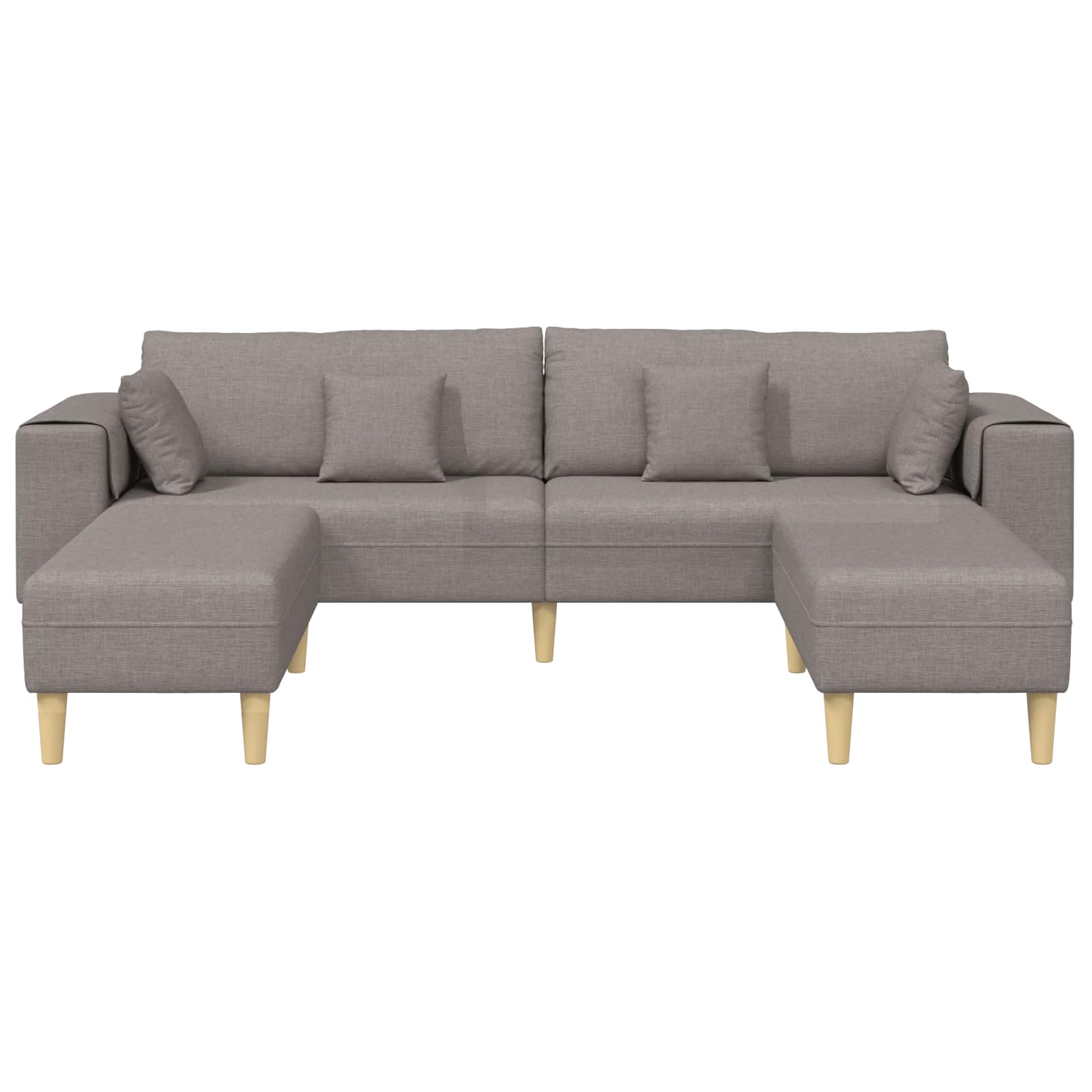 Divano con cuscino 3 pcs Talpa Tessuto | homemem39
