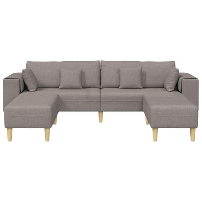 Divano con cuscino 3 pcs Talpa Tessuto | homemem39