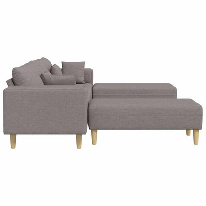 Divano con cuscino 3 pcs Talpa Tessuto | homemem39