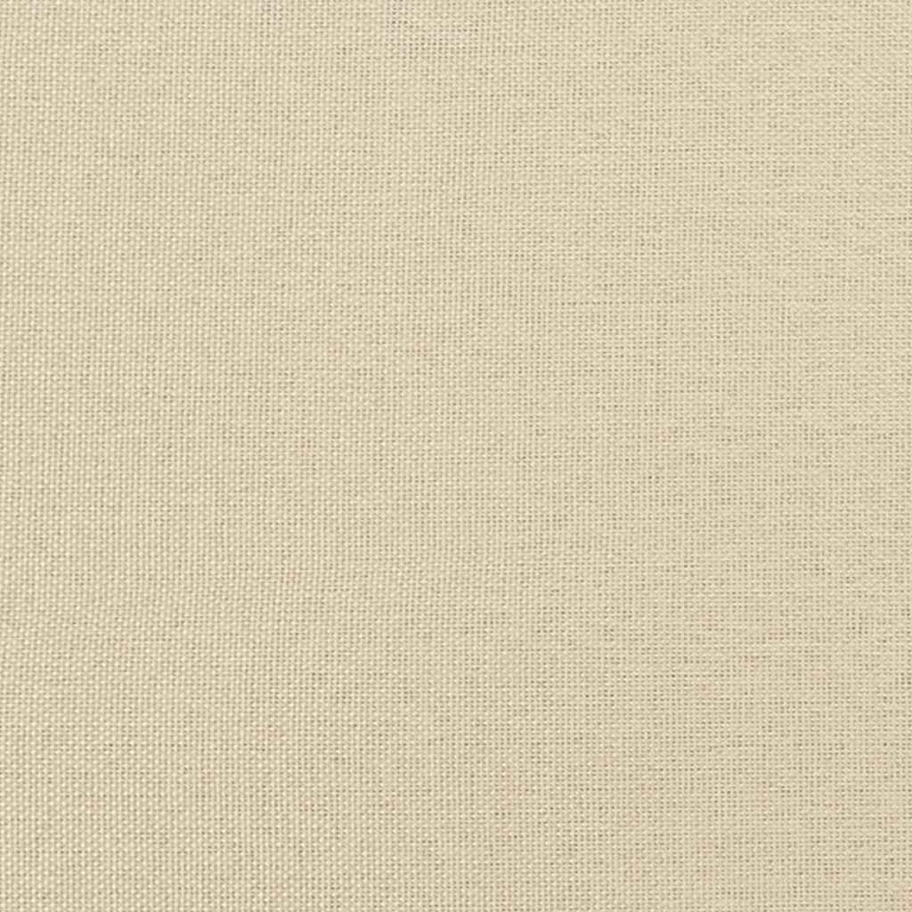 Divano in tessuto con cuscino 3 pcs Crema 208 cm Tessuto