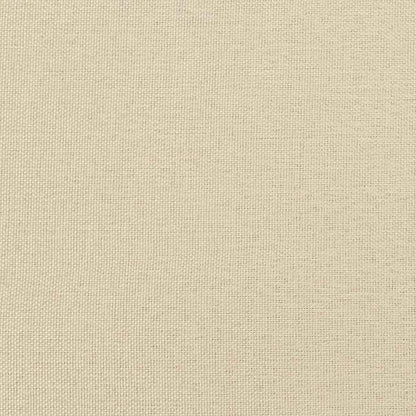 Divano in tessuto con cuscino 3 pcs Crema 208 cm Tessuto