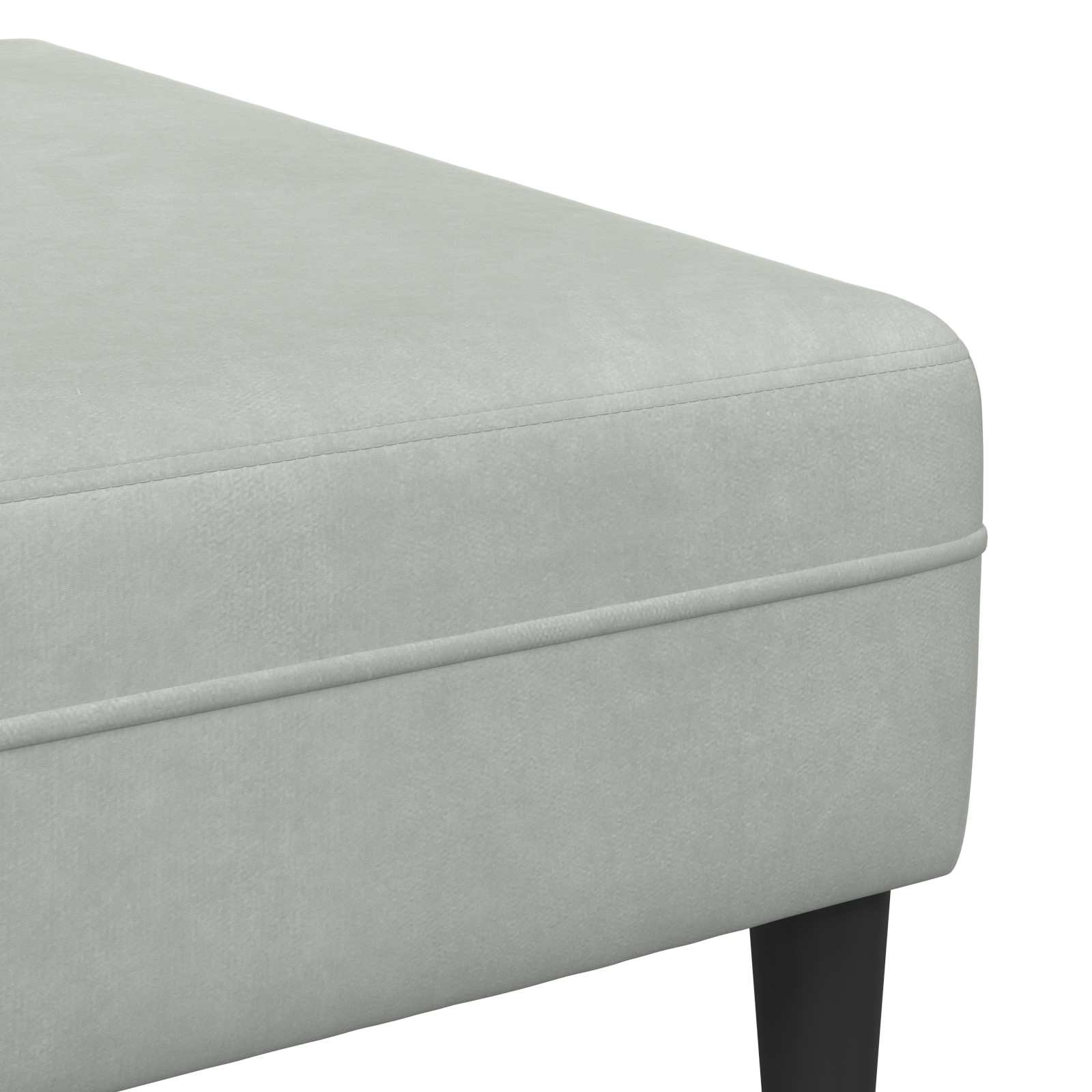 Divano 3 pcs Grigio chiaro 250 x 188 x 76 cm Velluto | homemem39