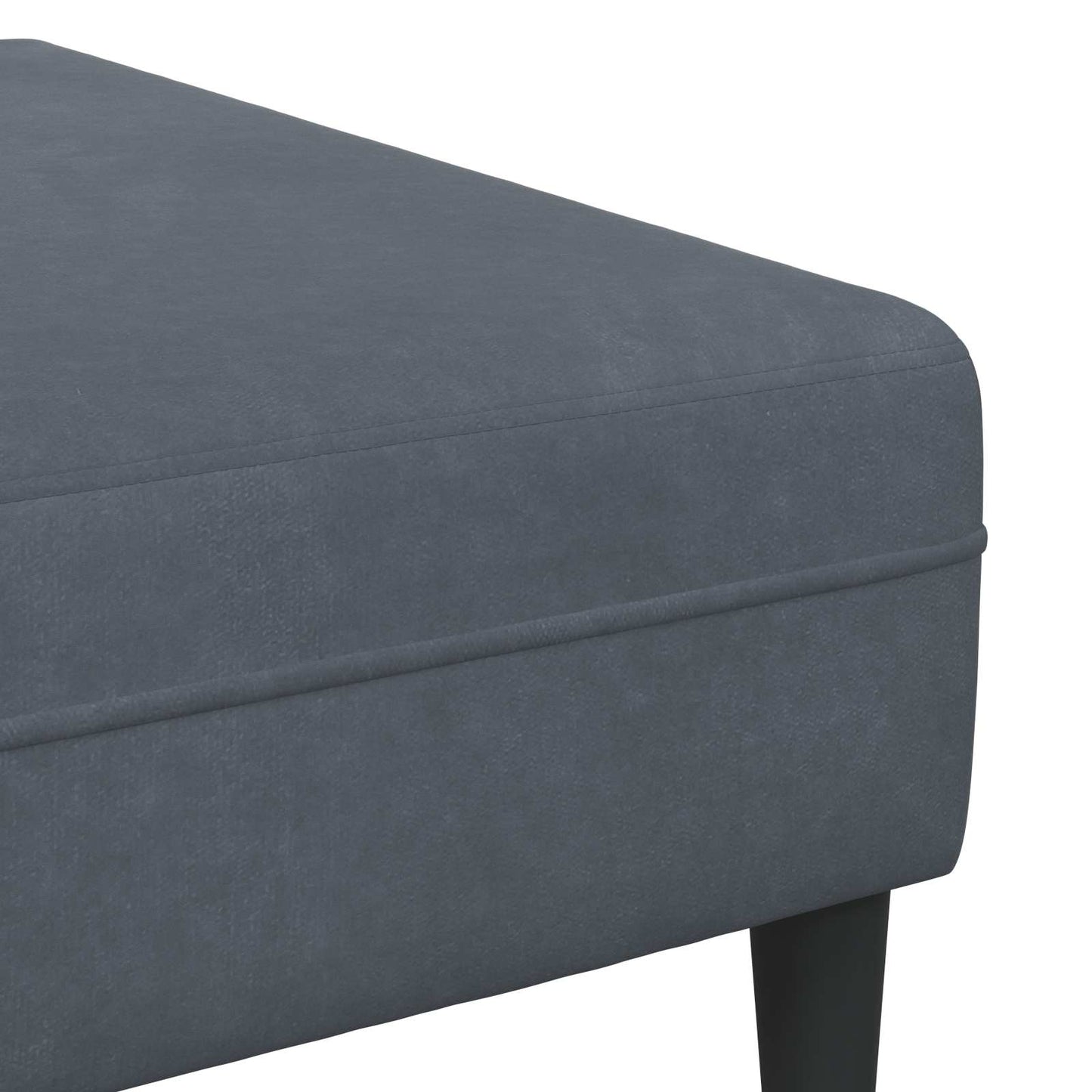 Divano 3 pcs Grigio scuro 250 x 188 x 76 cm Velluto | homemem39
