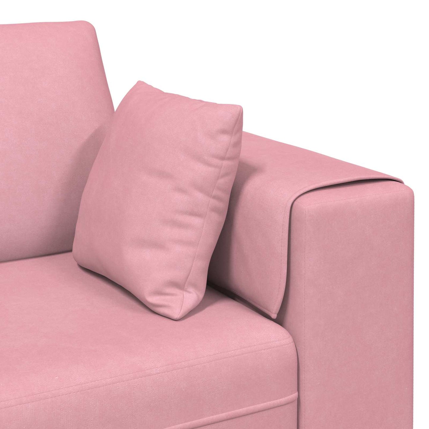 Divano 3 pz Rosa Velluto