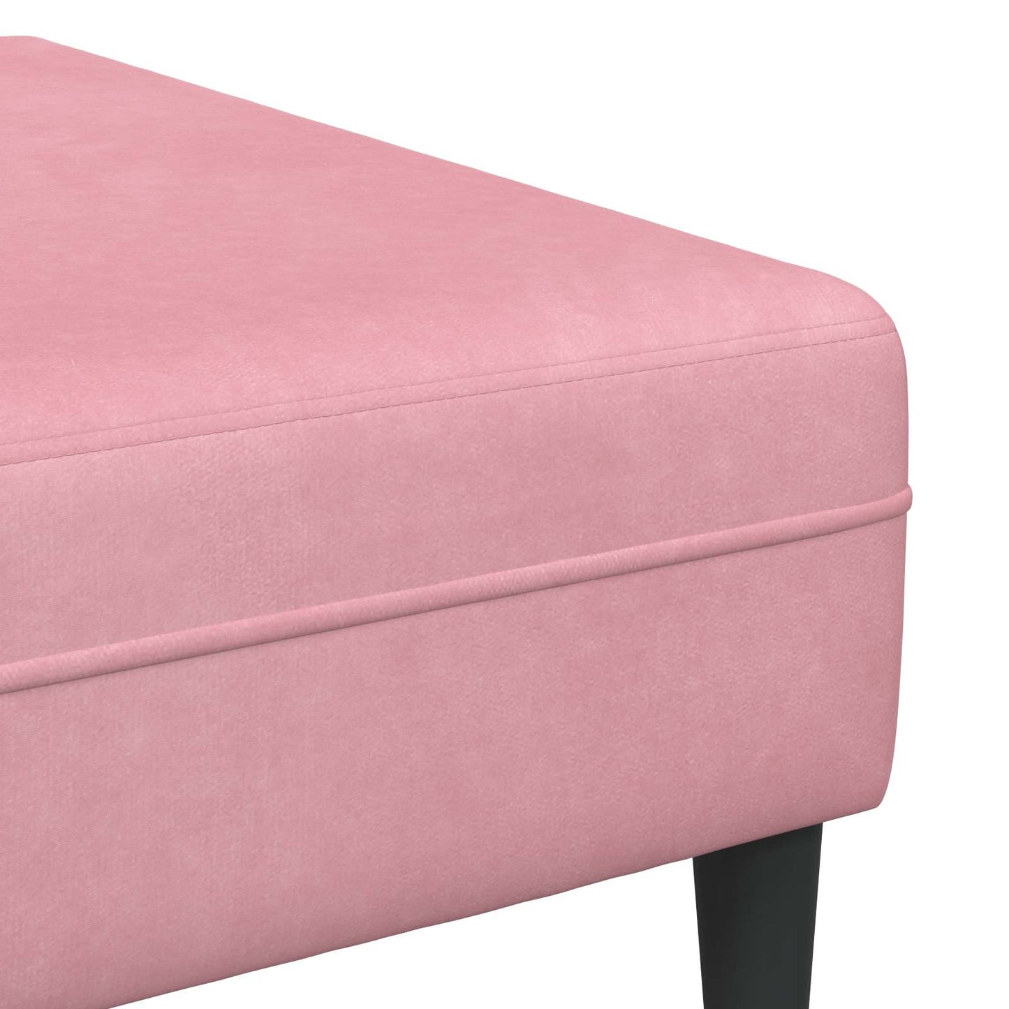 Divano 3 pz Rosa Velluto