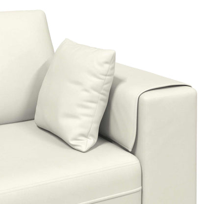 Divano 3 pcs Crema 250 x 188 x 76 cm Velluto | homemem39