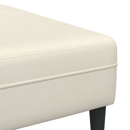 Divano 3 pcs Crema 250 x 188 x 76 cm Velluto | homemem39
