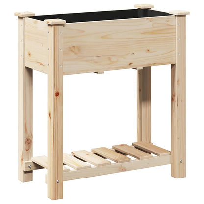 Vaso da giardino con lo scaffale Beige 71 x 37 x 76.5 cm