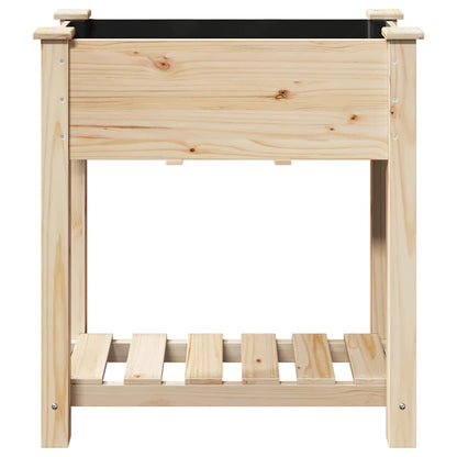 Vaso da giardino con lo scaffale Beige 71 x 37 x 76.5 cm