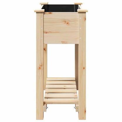 Vaso da giardino con lo scaffale Beige 71 x 37 x 76.5 cm