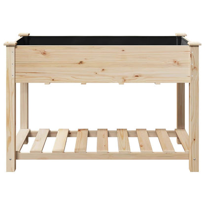 Vaso da giardino con lo scaffale Beige 115 x 59 x 76.5 cm