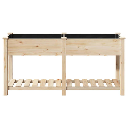 Vaso da giardino con lo scaffale Beige 161 x 43 x 76.5 cm