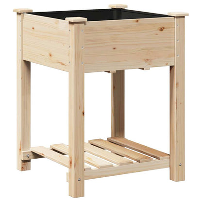 Vaso da giardino con lo scaffale Beige 60.5 x 60 x 76.5 cm