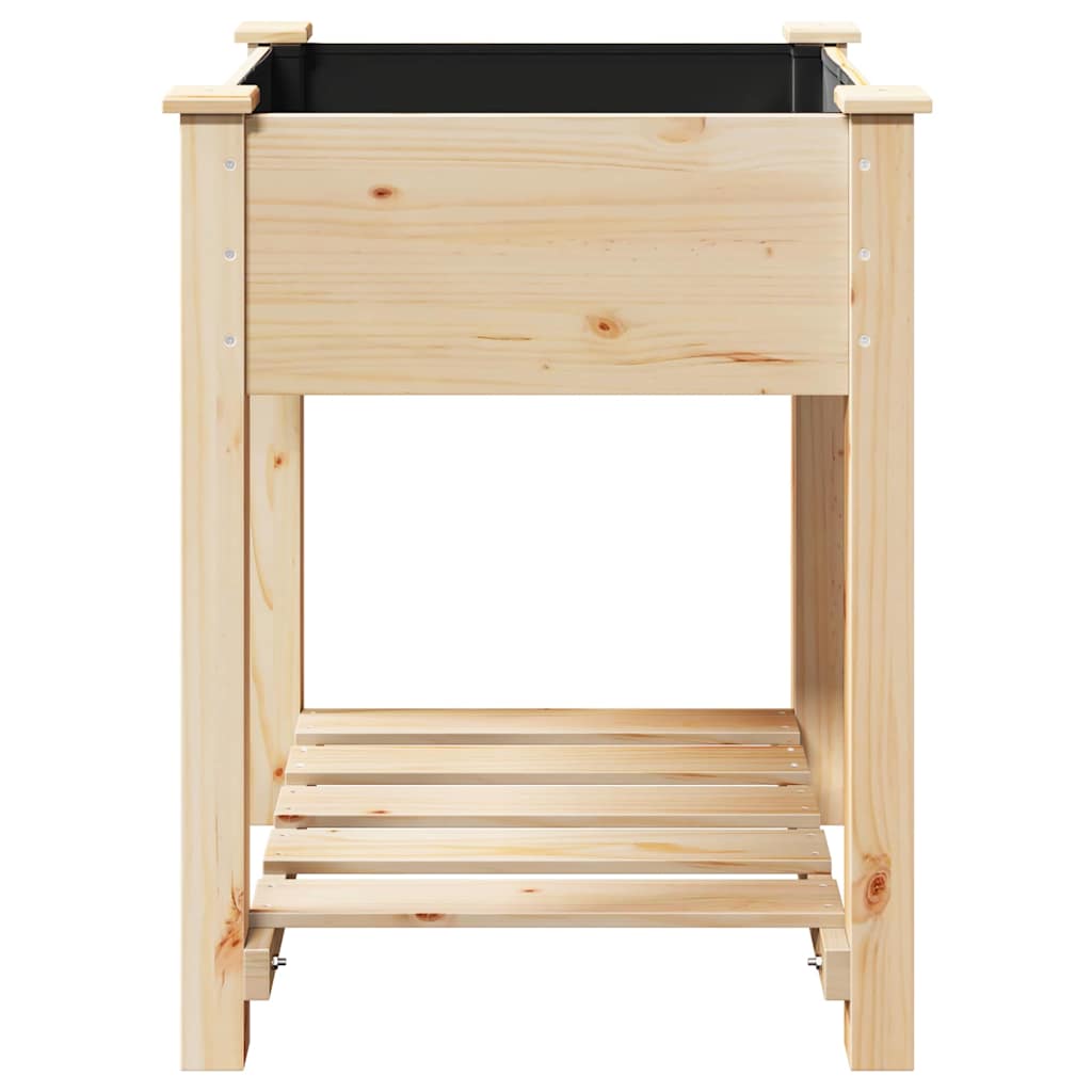 Vaso da giardino con lo scaffale Beige 60.5 x 60 x 76.5 cm