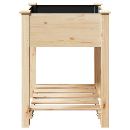 Vaso da giardino con lo scaffale Beige 60.5 x 60 x 76.5 cm