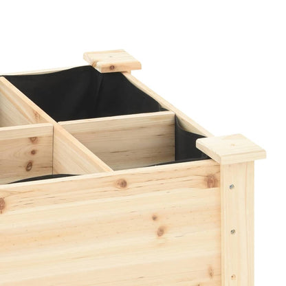 Vaso da giardino con lo scaffale Beige 115 x 59 x 76.5 cm