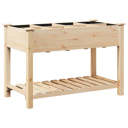 Vaso da giardino con lo scaffale Beige 115 x 59 x 76.5 cm