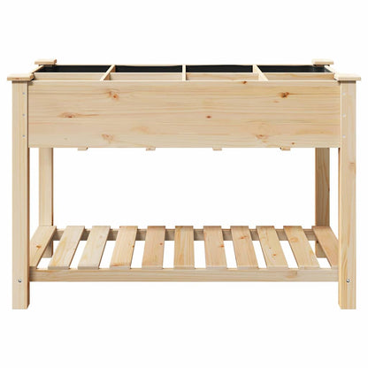 Vaso da giardino con lo scaffale Beige 115 x 59 x 76.5 cm