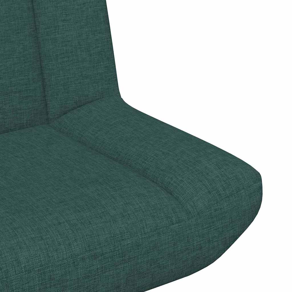 Sedia girevole Verde Scuro 63 x 75 x 76 cm Tessuto - homemem39
