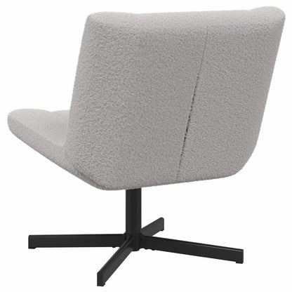 Sedia girevole Grigio chiaro 63 x 75 x 76 cm Pelle di Pecora | homemem39