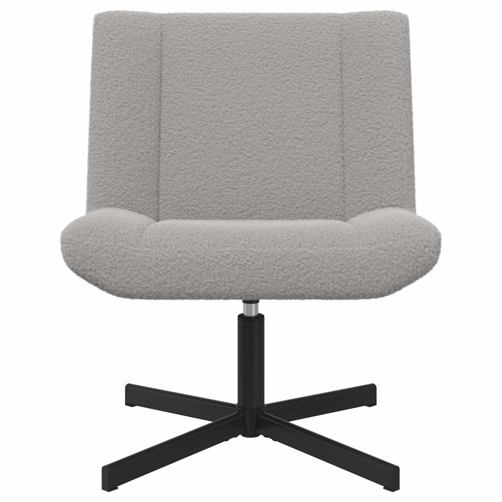 Sedia girevole Grigio chiaro 63 x 75 x 76 cm Pelle di Pecora | homemem39