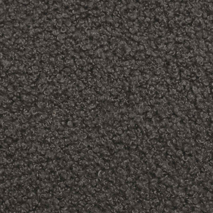 Sedia girevole Grigio scuro 63 x 75 x 76 cm Pelle di Pecora