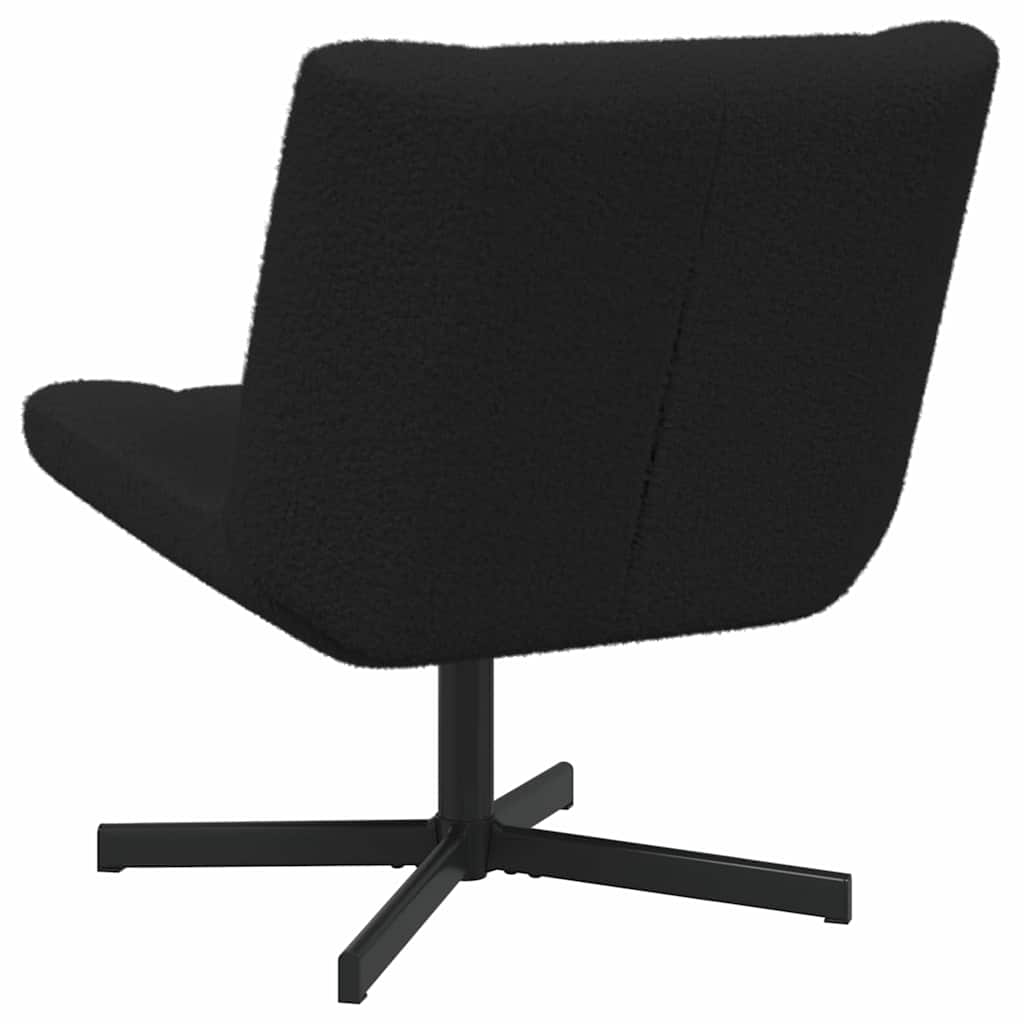 Sedia girevole Nero 63 x 75 x 76 cm Pelle di Pecora - homemem39