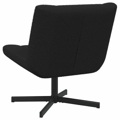 Sedia girevole Nero 63 x 75 x 76 cm Pelle di Pecora - homemem39